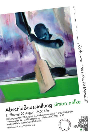Plakat der Sommerausstellung 2011 an der Freien Kunstschule Hamburg - FIU